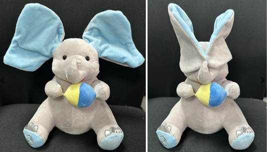 Interactive Singing Elephant with Peek-a-Boo and Music