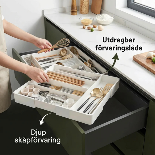 Drawer organizer with smart storage