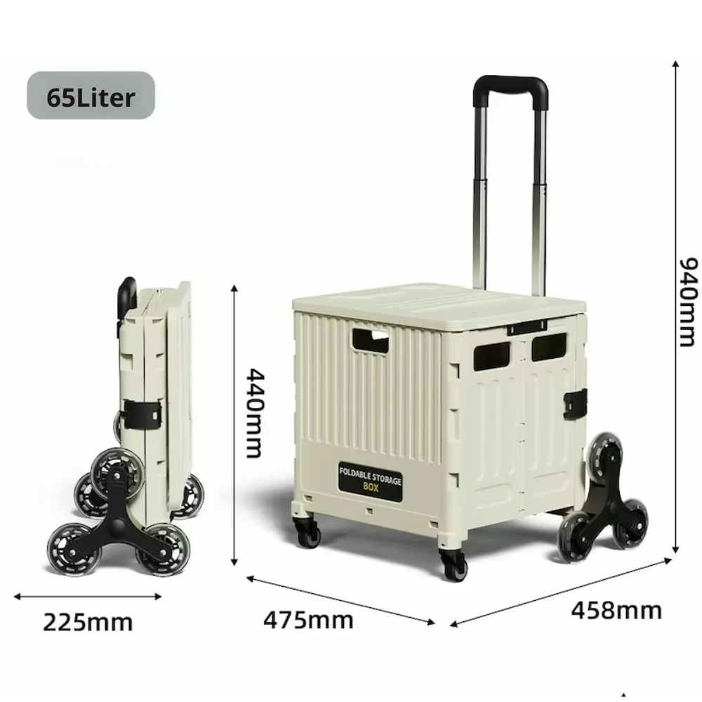 Collapsible Pull Cart with Stair Climber