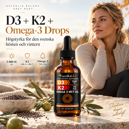 D3 + K2 + Omega-3 drops – highly concentrated