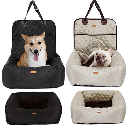 2-in-1 car seat cushion and dog bed