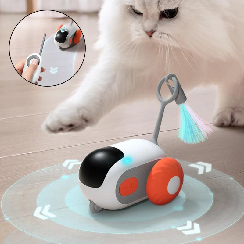 Interactive toy car self-moving and with remote control