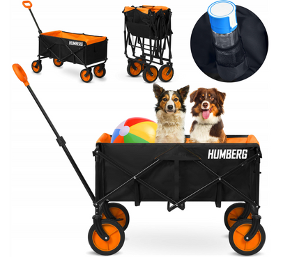 Multifunctional Collapsible Cart/Crate 100 L, weight capacity up to 90kg