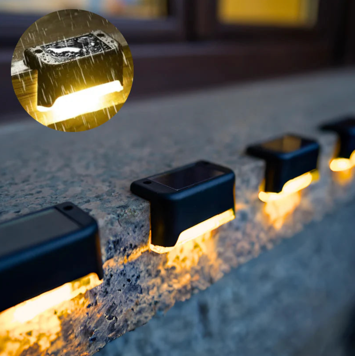 Solar powered LED lamp