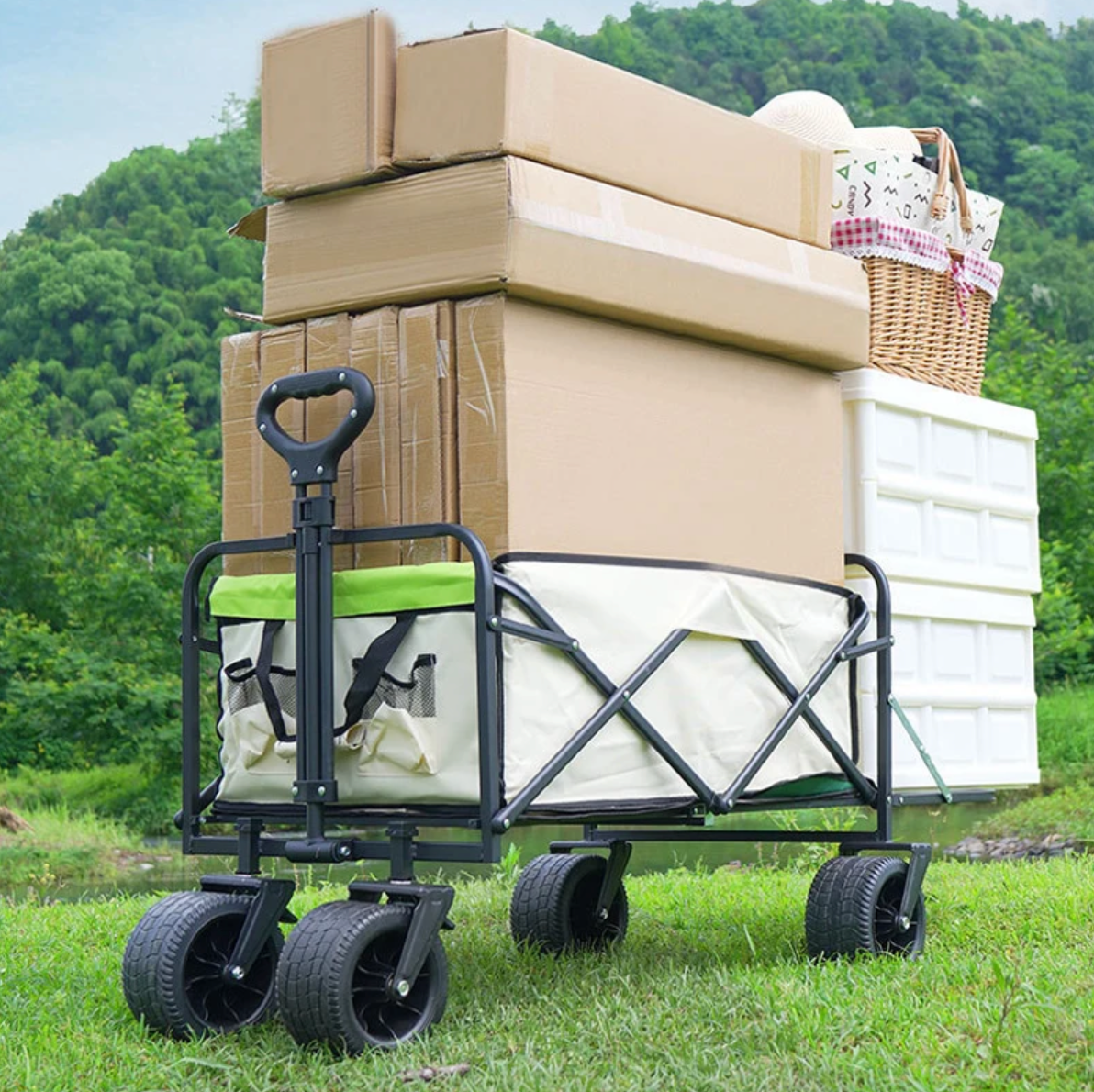 GoCarry Collapsible Cargo Trolley – For beach, garden & shopping