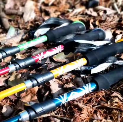 Collapsible walking sticks