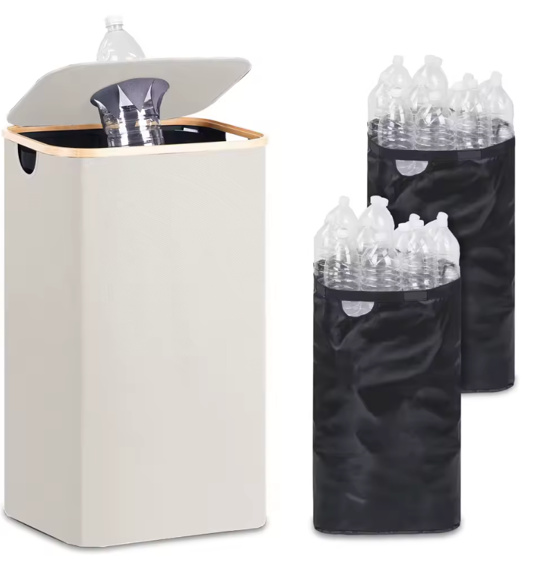 Deposit & recycling bin 100L with washable inner bags