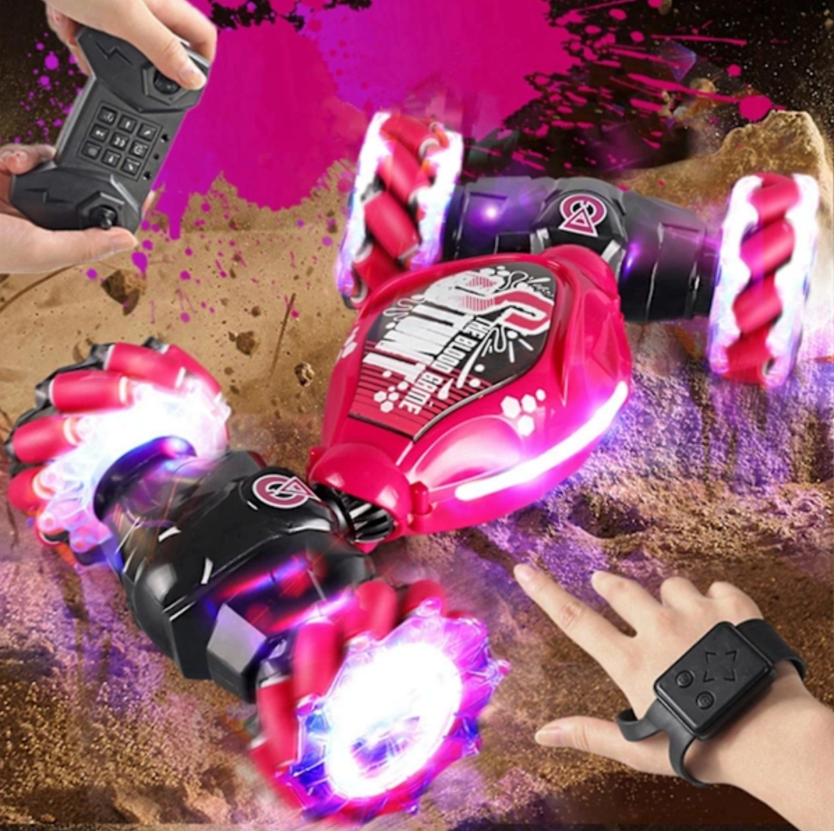 StormRacer DualControl – Stunt car controlled by hand + remote control