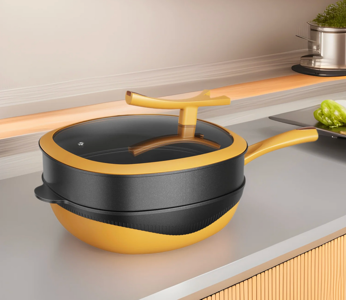Titanic Premium Ceramic Multipan 32 cm with Steam function