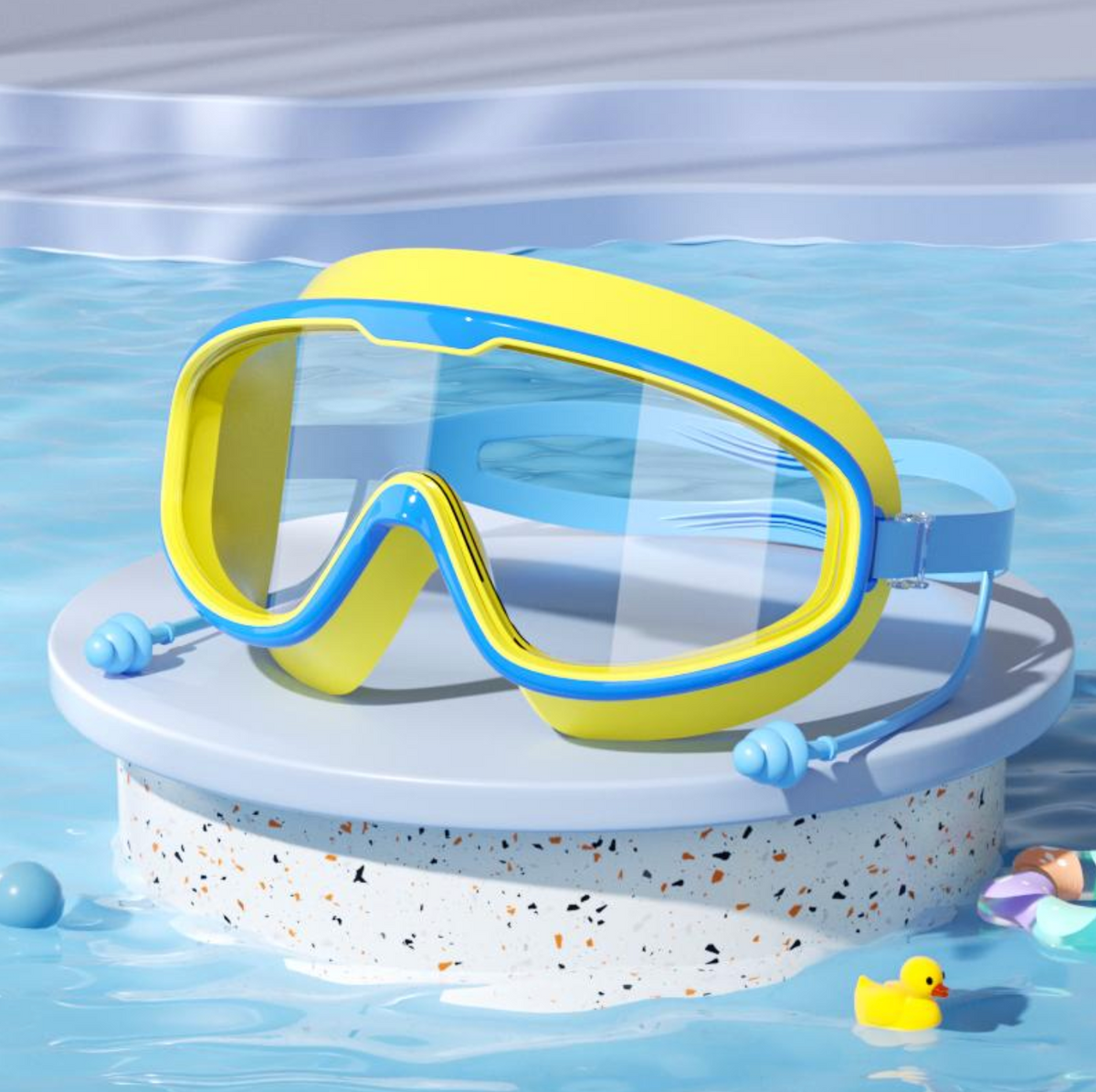 AquaGuard Kids' Goggles with Ear Protectors (2-14 Years)