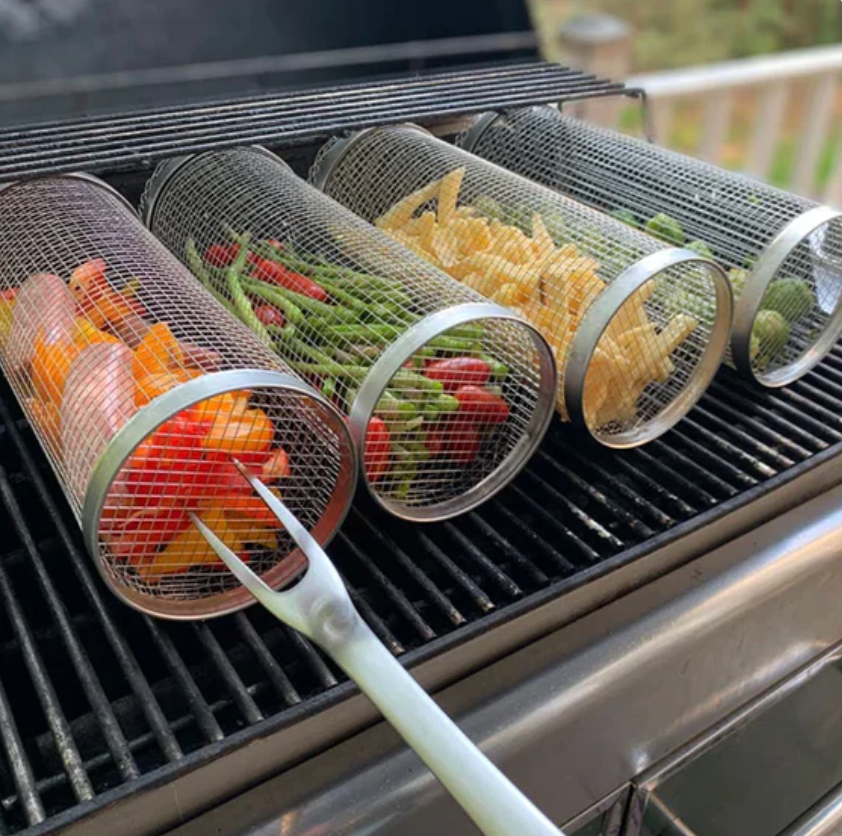 Grill basket 360° – Rotating Grill Basket in Stainless Steel
