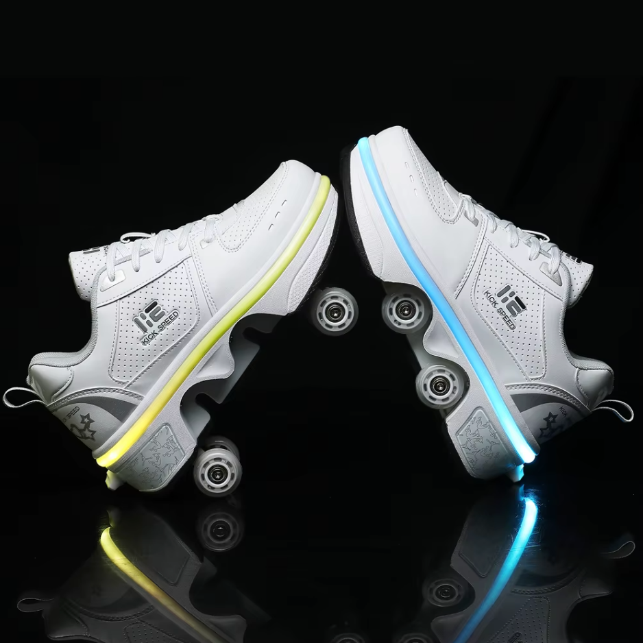 Sneakers with wheels - GlideStep 2-in-1 roller shoes