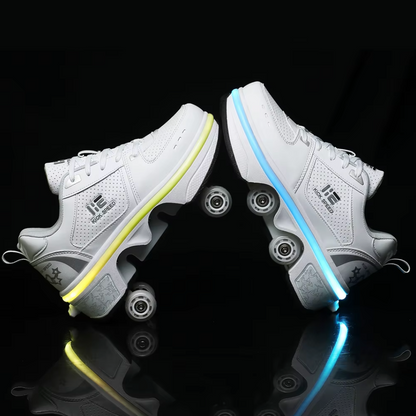 Sneakers with wheels - GlideStep 2-in-1 roller shoes