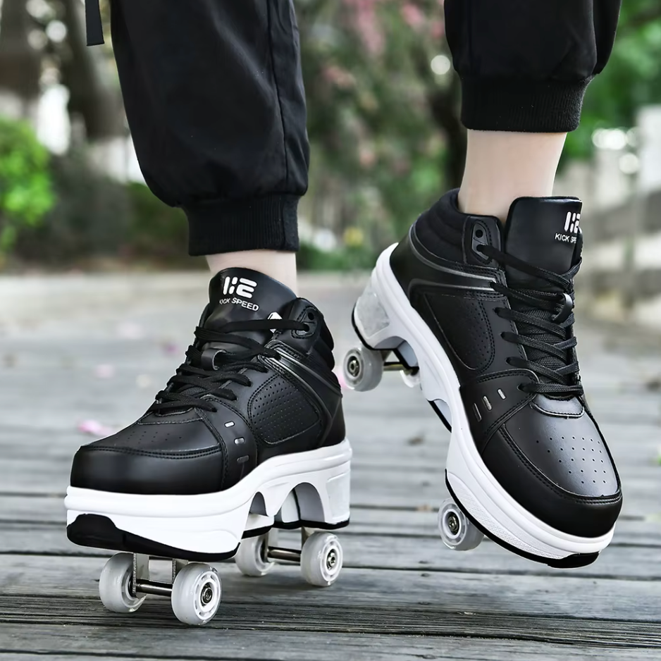 Sneakers with wheels - GlideStep 2-in-1 roller shoes