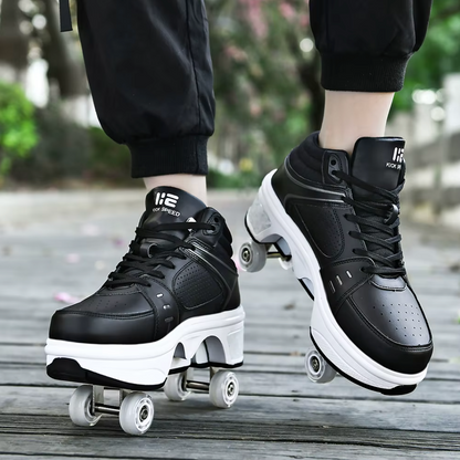 Sneakers with wheels - GlideStep 2-in-1 roller shoes
