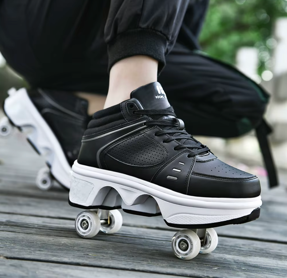 Sneakers with wheels - GlideStep 2-in-1 roller shoes