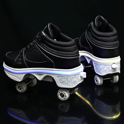Sneakers with wheels - GlideStep 2-in-1 roller shoes