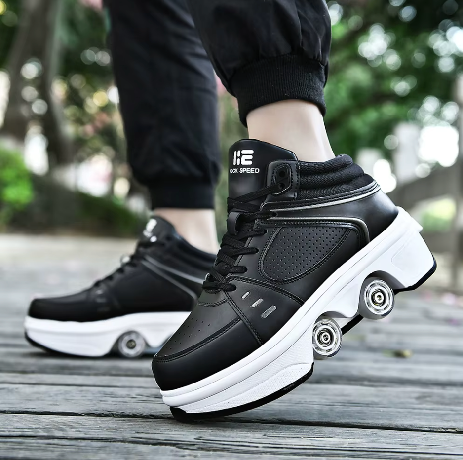 Sneakers with wheels - GlideStep 2-in-1 roller shoes