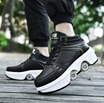 Sneakers with wheels - GlideStep 2-in-1 roller shoes