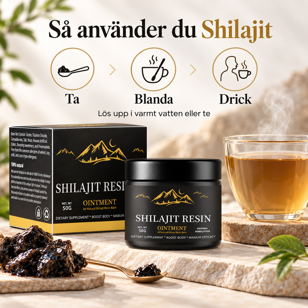 Shilajit – Resin 50 g or Gummies 60 pcs