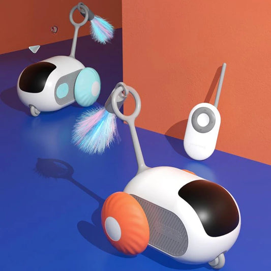Interactive toy car self-moving and with remote control