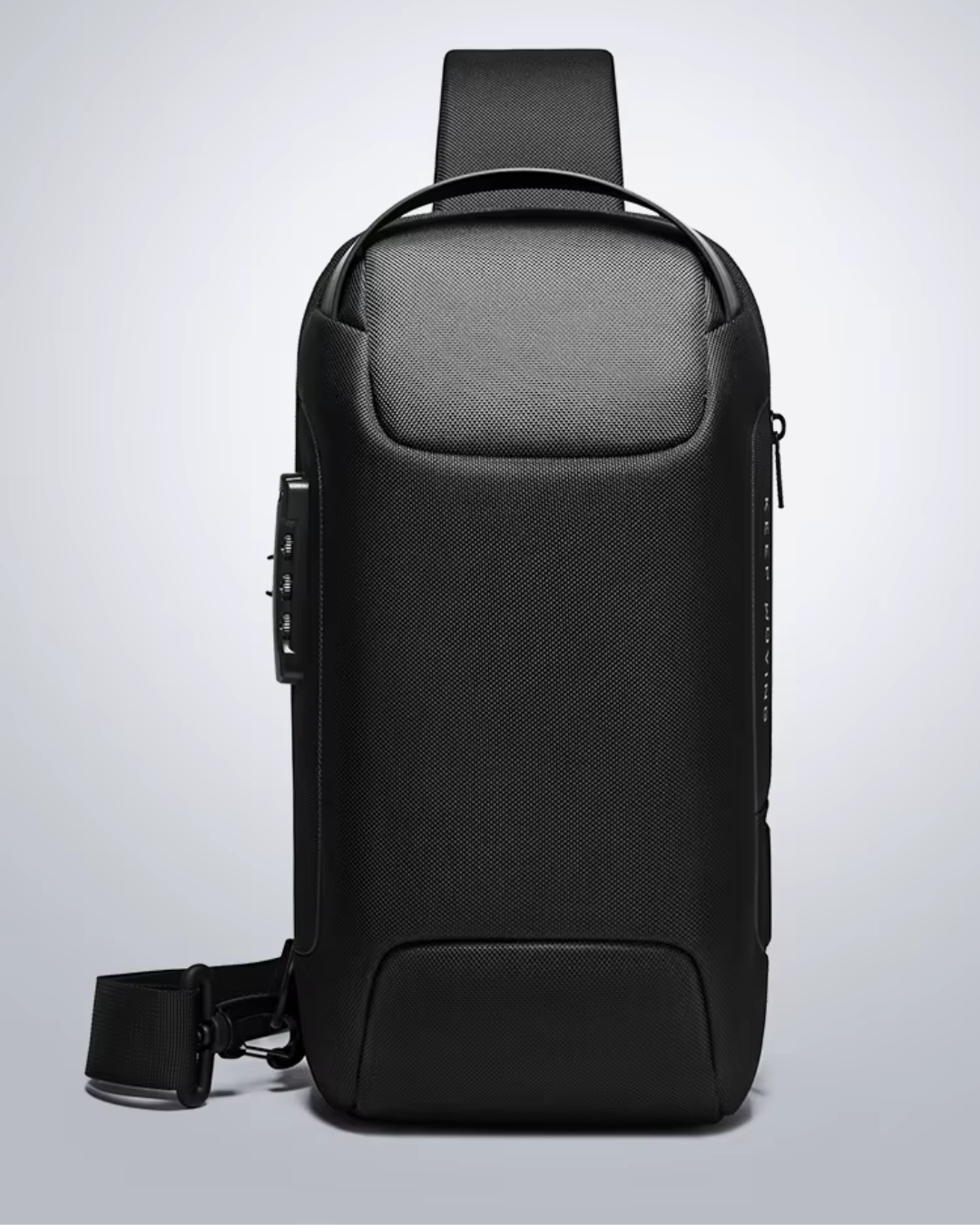 Anti-theft and waterproof shoulder strap bag with USB charging