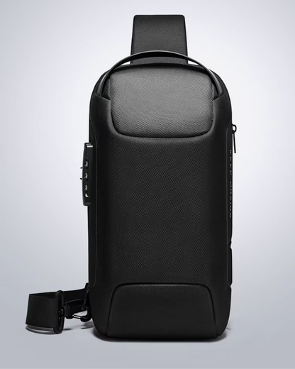 Anti-theft and waterproof shoulder strap bag with USB charging