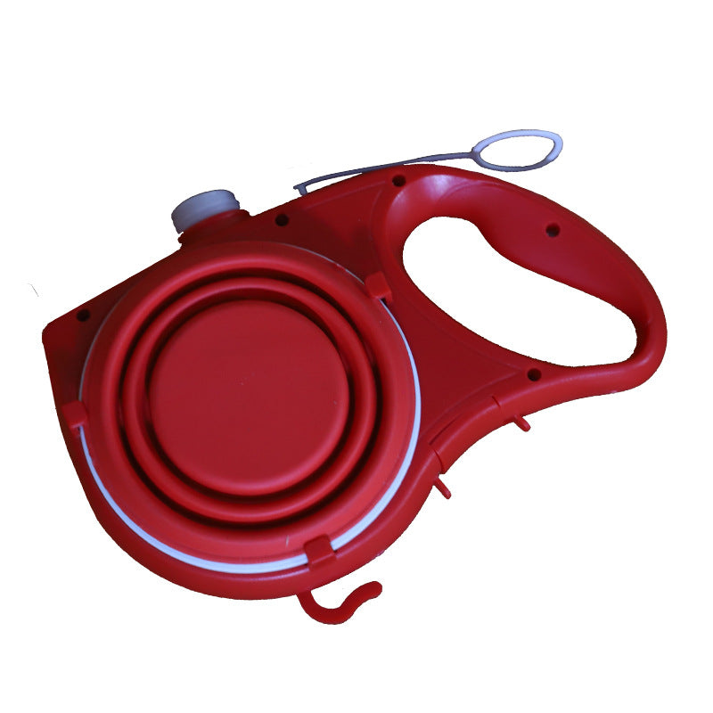 3-in-1 Dog leash with water holder and cup