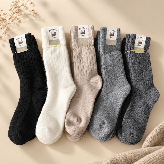 Alpaca Wool Socks - natural warmth for cold feet