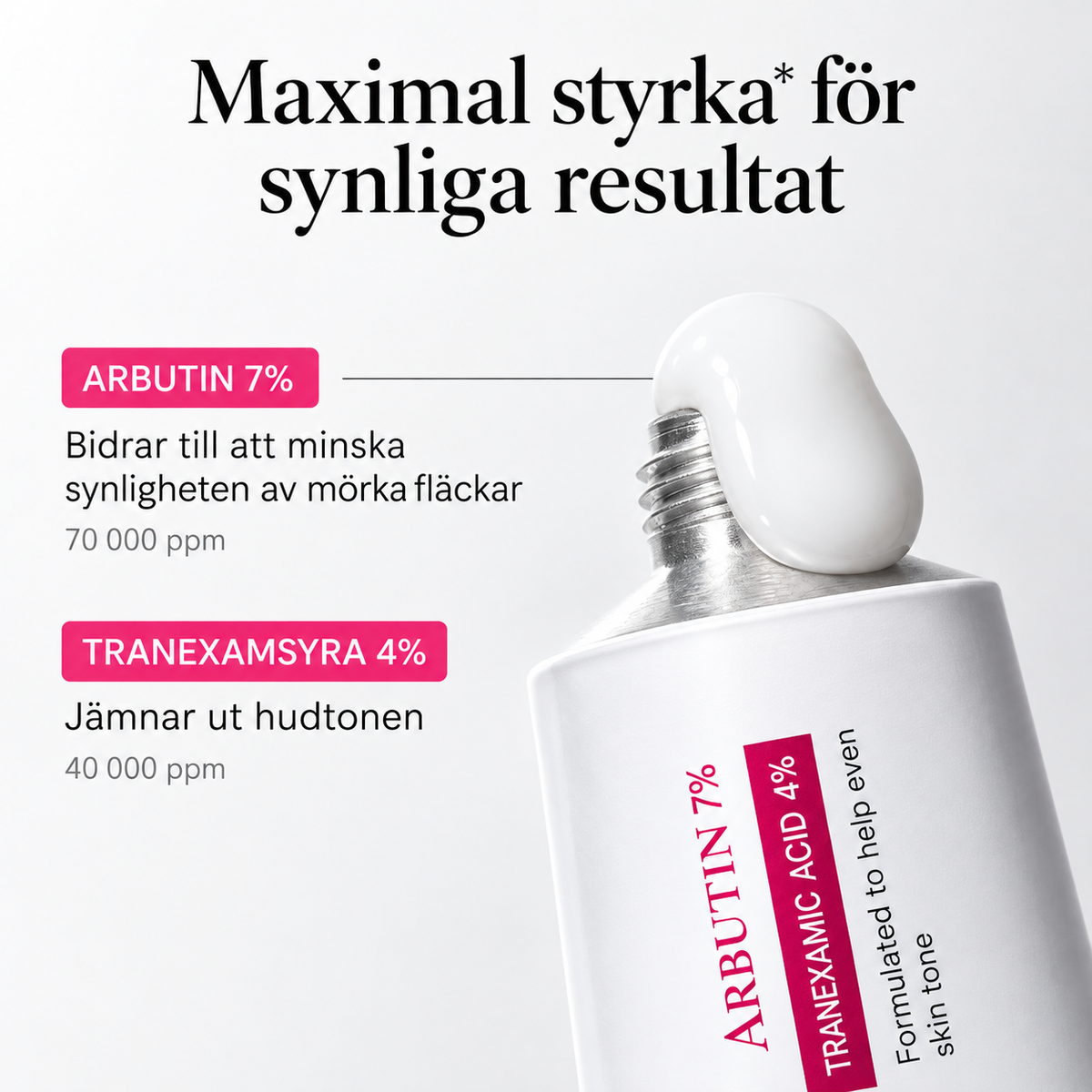 Ansiktskräm mot pigmentfläckar