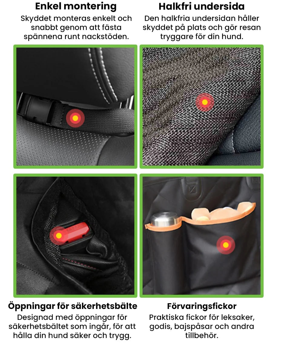 Car seat protection for pets and passengers