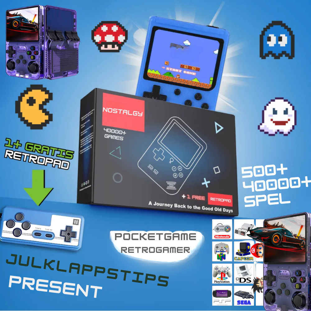 RetroGamer series - Retro game console with 500 - 40,000 built-in games & TV support