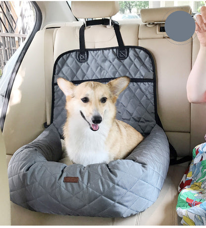2-in-1 car seat cushion and dog bed