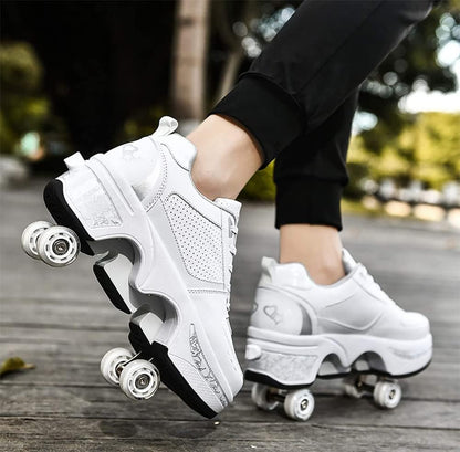 Sneakers with wheels - GlideStep 2-in-1 roller shoes