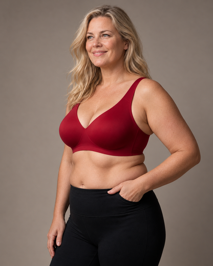 Extra Comfort - Strapless Push-Up Bra with Lift & Deep V-neckline