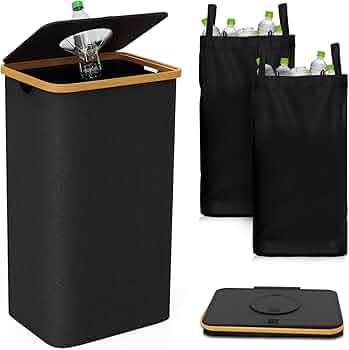 Deposit & recycling bin 100L with washable inner bags