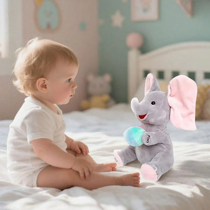Interactive Singing Elephant with Peek-a-Boo and Music