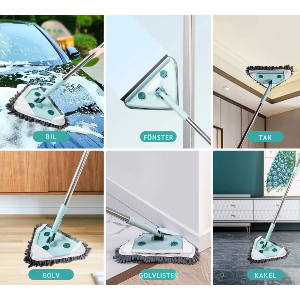 SmartMop 360 – rotating mop with self-cleaning and adjustable handle