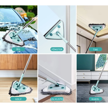 SmartMop 360 – rotating mop with self-cleaning and adjustable handle
