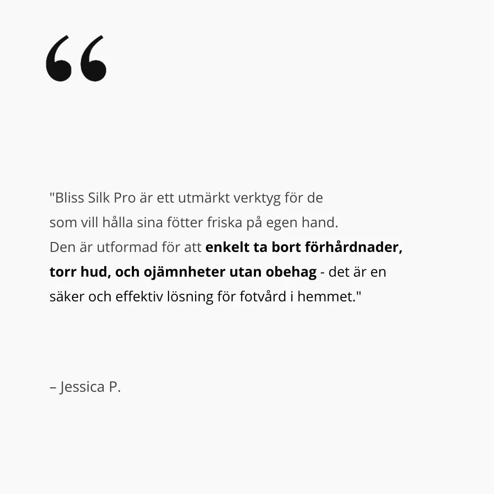 Bliss Silk Pro 2 – Soft feet without expensive salon visits