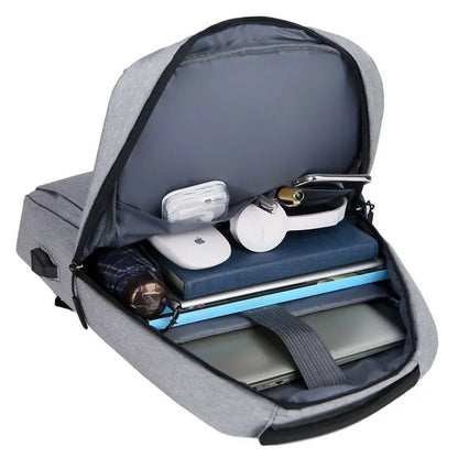 Laptop backpack with smart organization and USB port