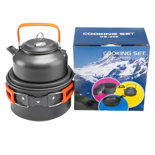 Camping kitchen utensils with nonstick coating