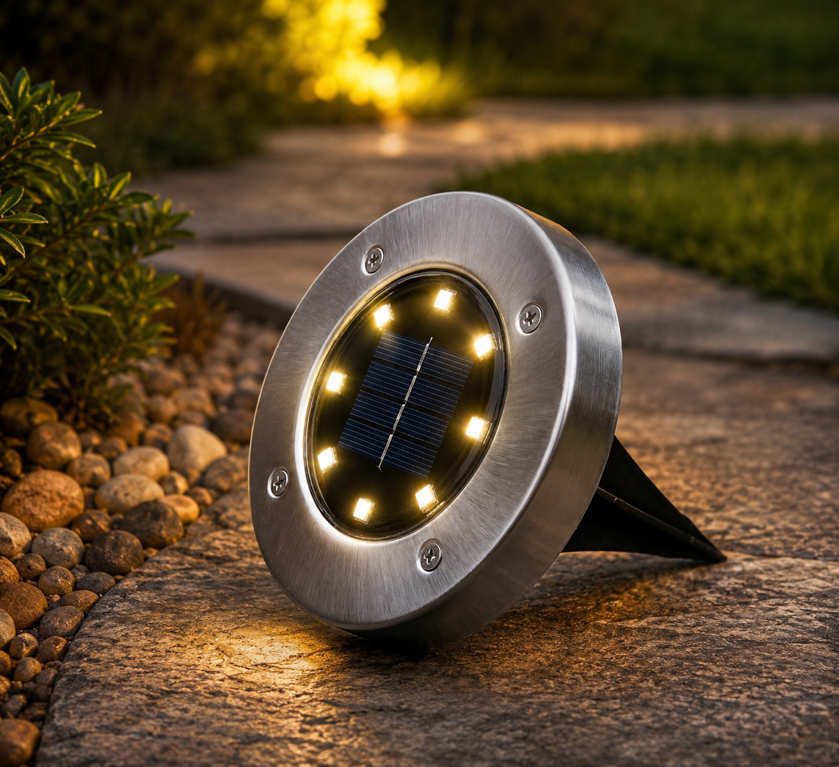 Solar powered garden lights