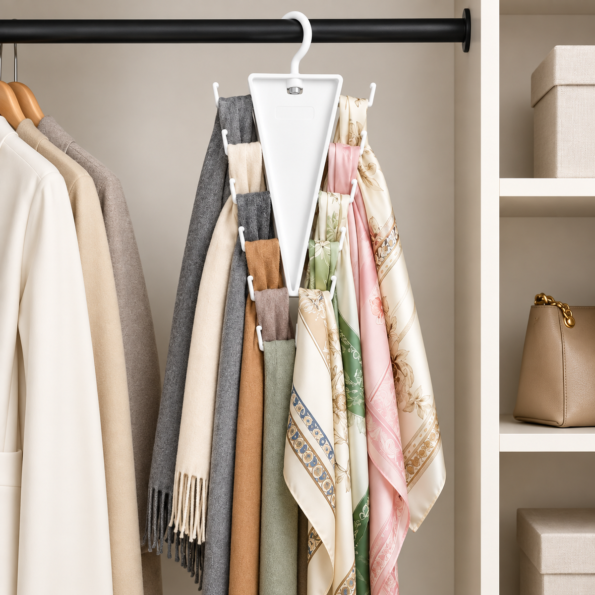 V-shaped wardrobe hanger