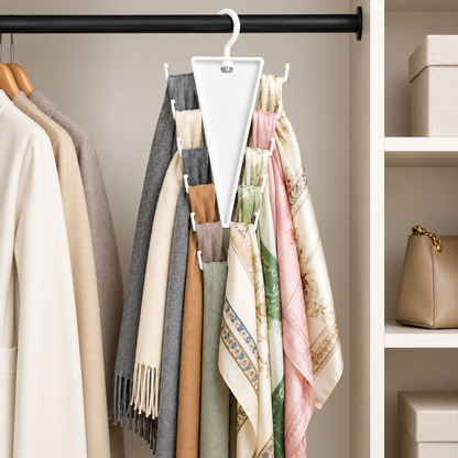 V-shaped wardrobe hanger