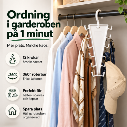 V-shaped wardrobe hanger