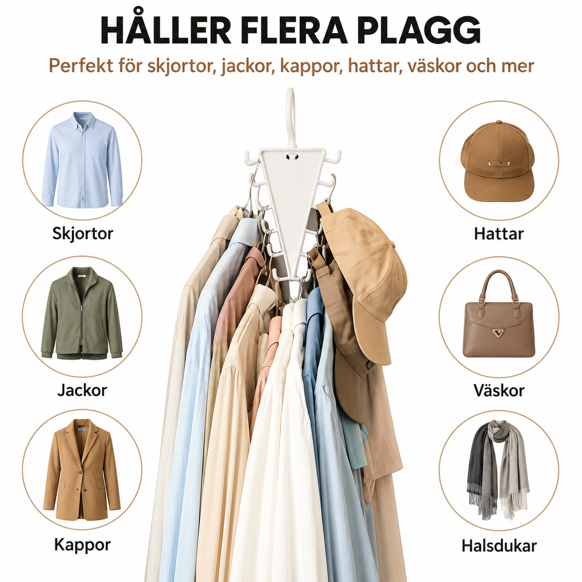V-shaped wardrobe hanger