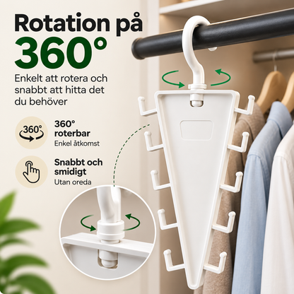 V-shaped wardrobe hanger