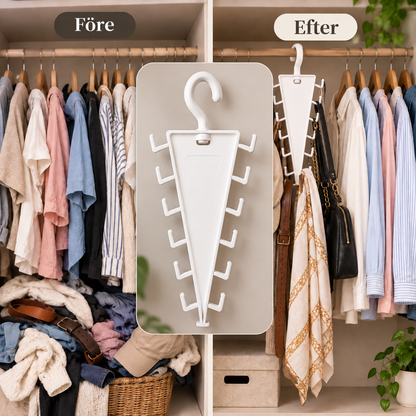 V-shaped wardrobe hanger