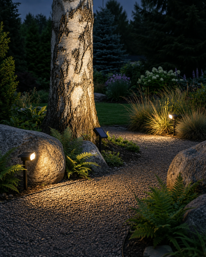 Solar lighting for garden